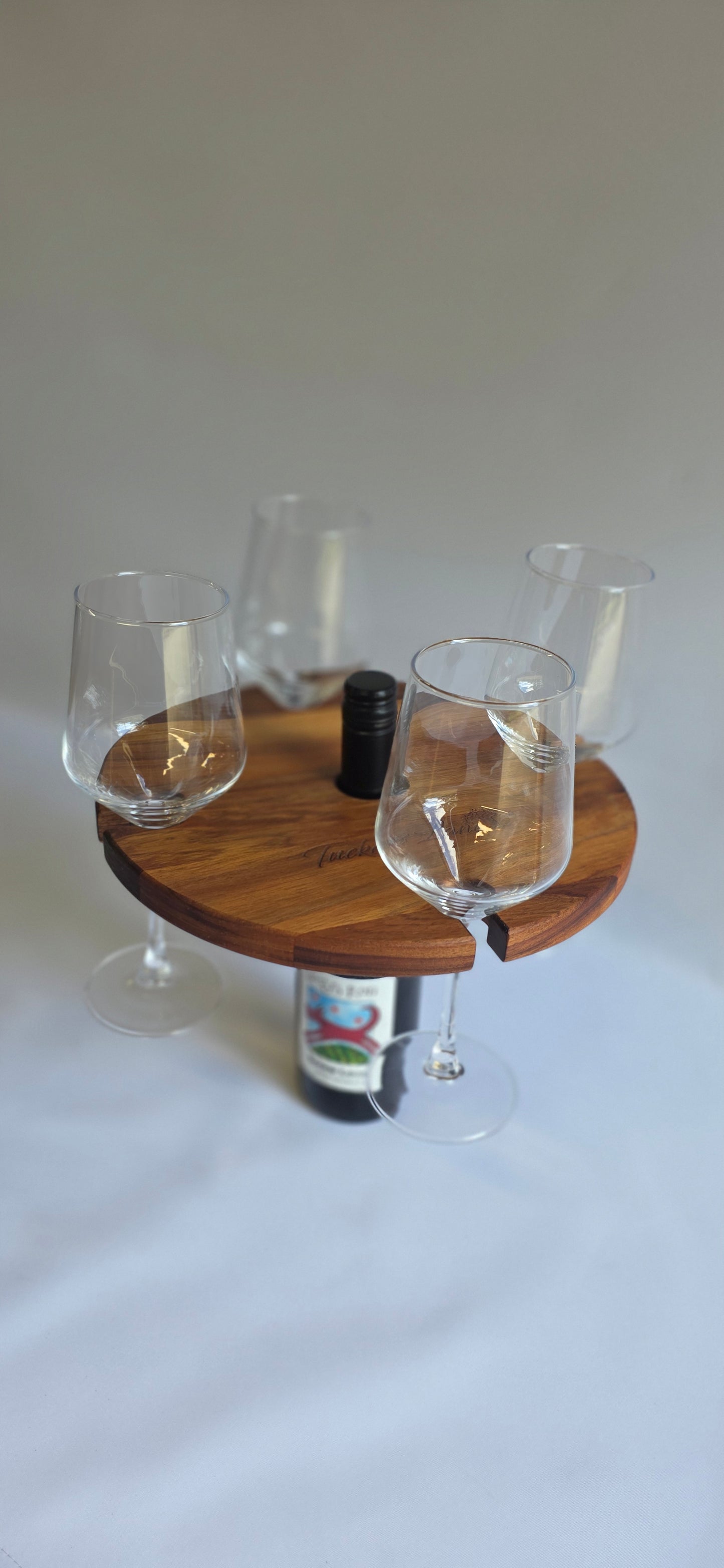 Wine Glass & Bottle Holder (Round 300x300x20mm)