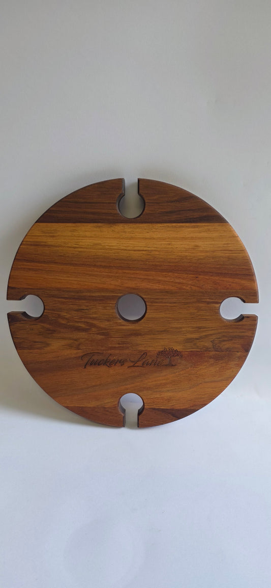 Wine Glass & Bottle Holder (Round 300x300x20mm)