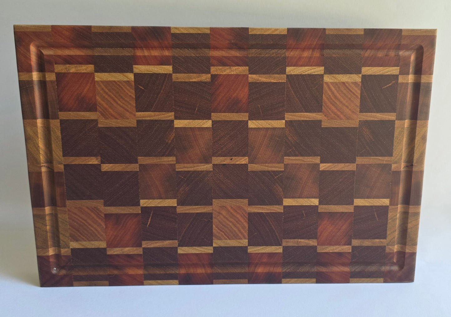 End Grain Mixed Hardwood Butchers Block (394 x 264 x 35mm)