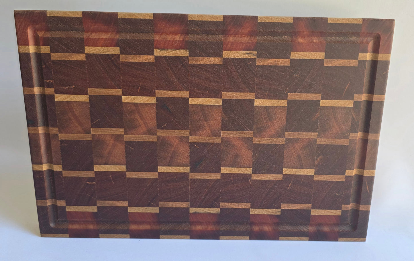 End Grain Mixed Hardwood Butchers Block (394 x 264 x 35mm)