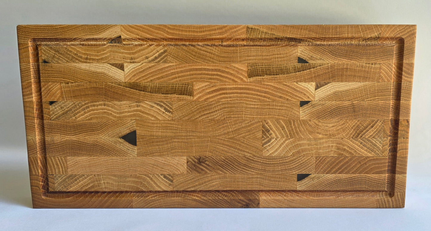 Endgrain Oak Butchers Block (462 x 224 x 40mm)