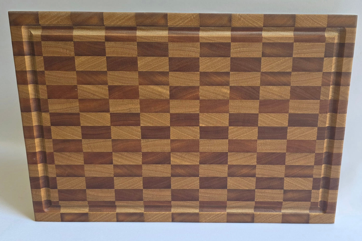 End Grain Mixed Hardwood Butchers Block (396 x 268 x 32mm)