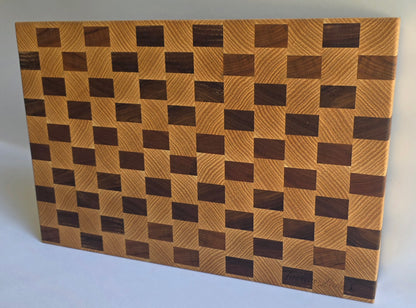 End Grain Mixed Hardwood Butchers Block (388 x 256 x 32mm)