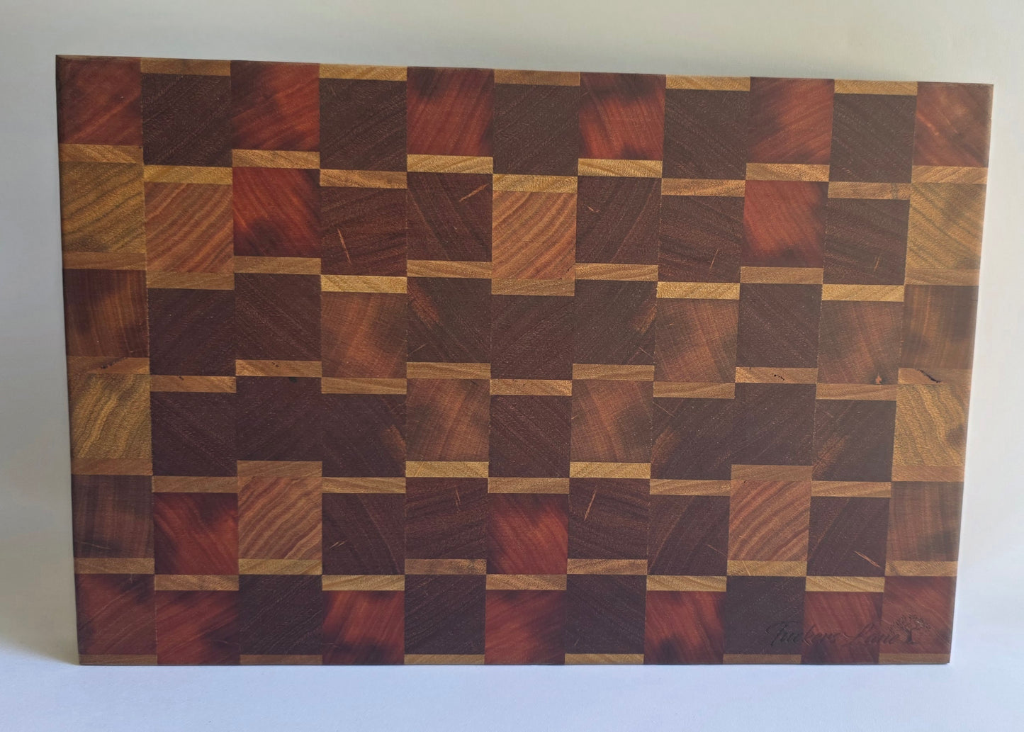 End Grain Mixed Hardwood Butchers Block (394 x 264 x 35mm)