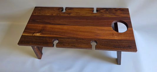 Picnic Table - 4 Glass Holder & 1 Bottle (600x285x220mm)