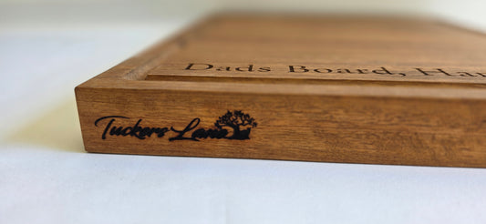 Dads Board Hands Off - Butchers Block (390 x 340 x 35mm)