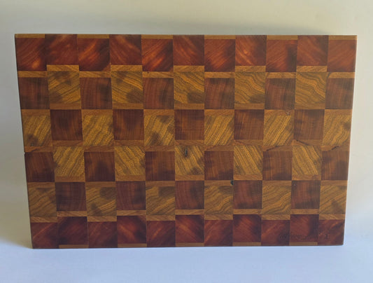 End Grain Mixed Hardwood Butchers Block (394 x 264 x 35mm)