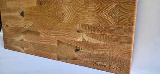 Endgrain Oak Butchers Block (462 x 224 x 40mm)